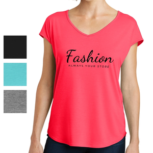 Photo of District Made® Women's Crossover Back T Shirt