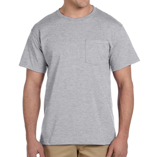 Athletic Heather color option for Jerzees Dri Power Pocket Tee