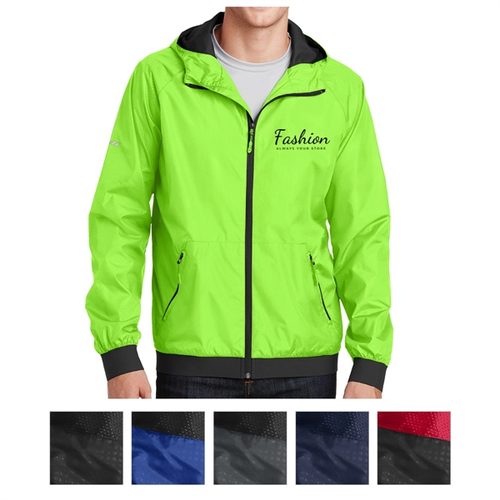Main photo of Embossed Jacket With Hood