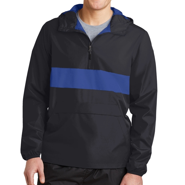 BLACK/TRUE ROYAL color option for Anorak Waterproof Jacket