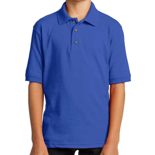 Royal Blue color option for Youth's Everyday Port & Company® Core Blend Jersey Knit Polo
