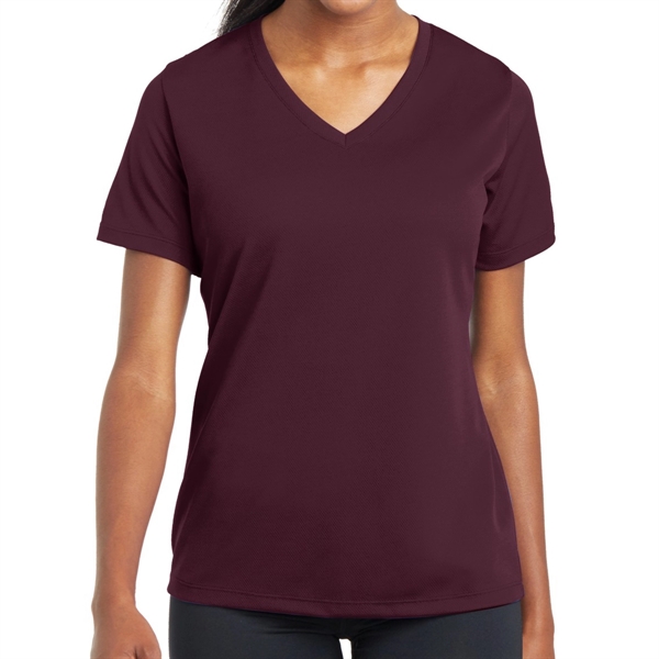 MAROON color option for Posi Charge®  Ladies' Sporting Shirt
