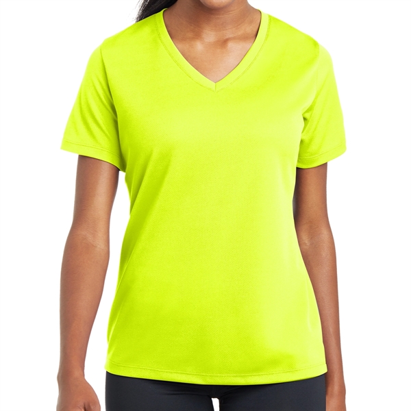 NEON GREEN color option for Posi Charge®  Ladies' Sporting Shirt