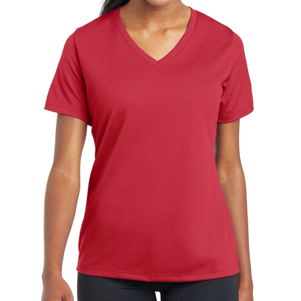 True Red color option for Posi Charge®  Ladies' Sporting Shirt