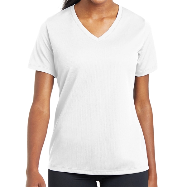 WHITE color option for Posi Charge®  Ladies' Sporting Shirt