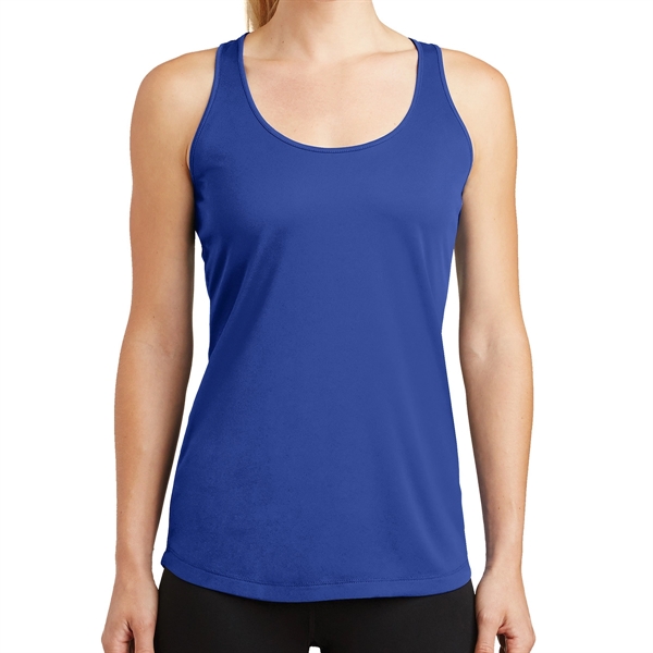 True Royal color option for Next Level 100% Polyester Tee