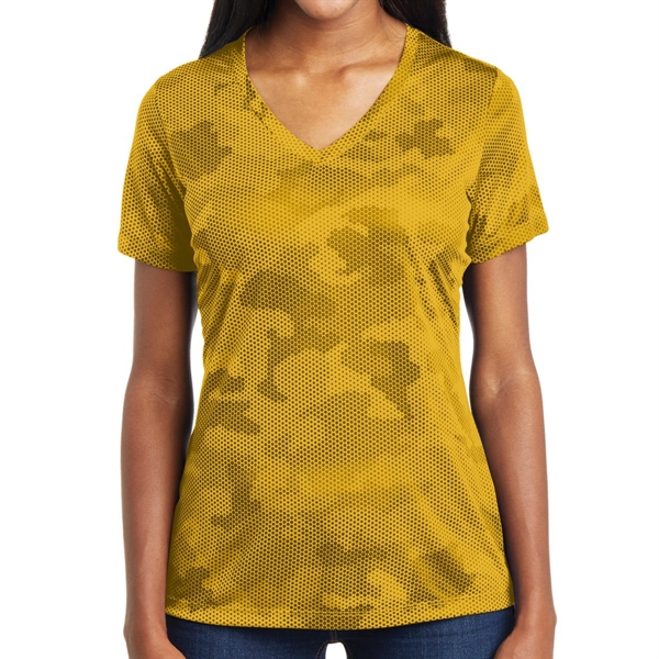 GOLD color option for Ladies' Camo Inspired Shirt
