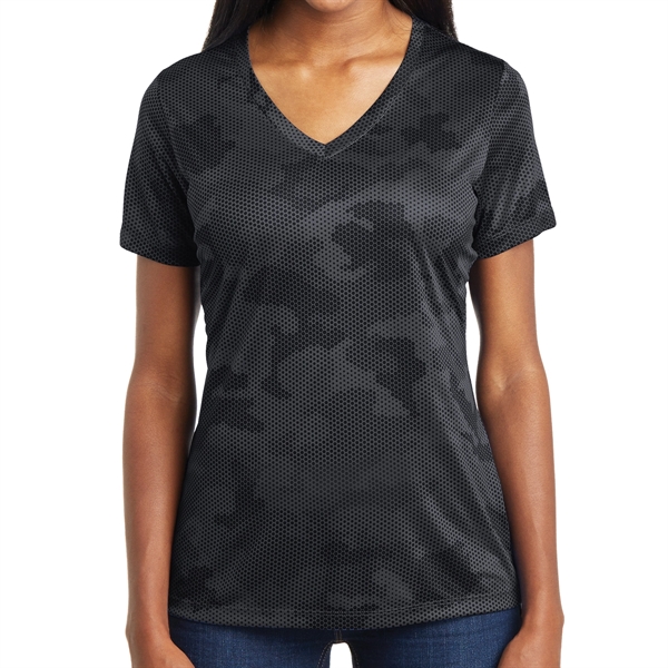 IRON GRAY color option for Ladies' Camo Inspired Shirt