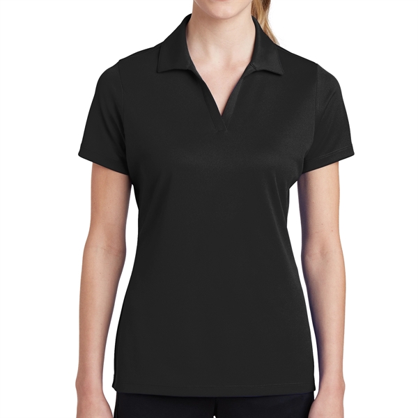 BLACK color option for Ladies' Polo Shirt With Posi Charge® Racer Mesh Design