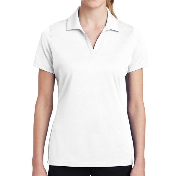 WHITE color option for Ladies' Polo Shirt With Posi Charge® Racer Mesh Design