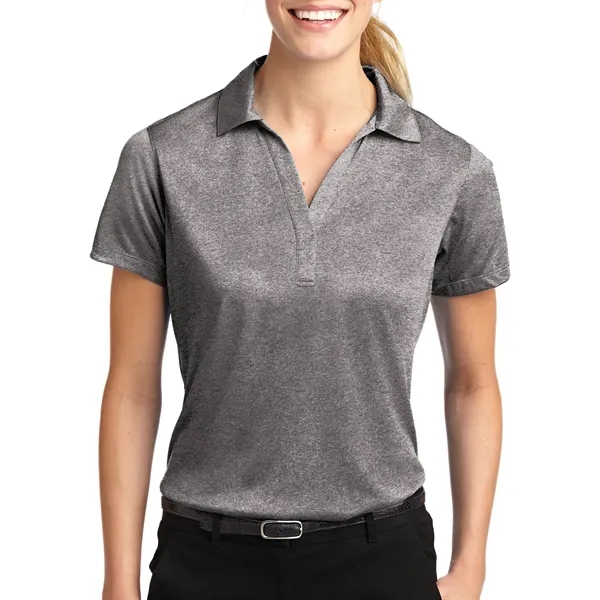 Cobalt Blue Heather color option for Ladies' Carte Polyester Jersey