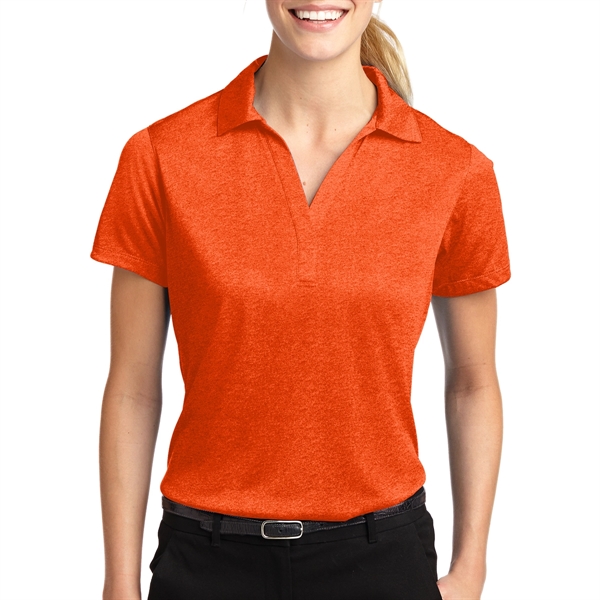 Deep Orange Heather color option for Ladies' Carte Polyester Jersey