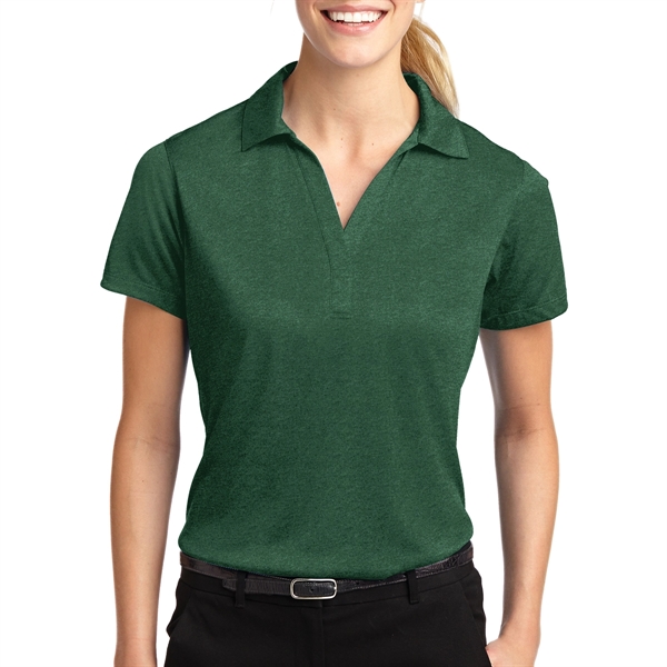 Forest Green Heather color option for Ladies' Carte Polyester Jersey