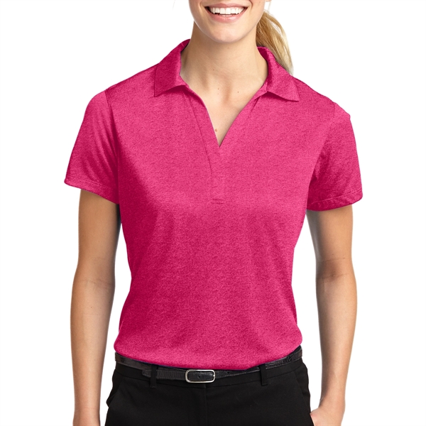 PINK RASPBERRY HEATHER color option for Ladies' Carte Polyester Jersey