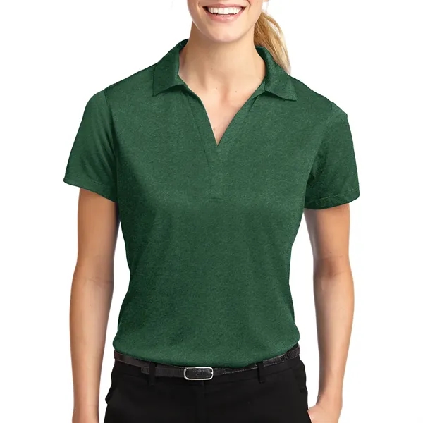 True Navy Blue Heather color option for Ladies' Carte Polyester Jersey
