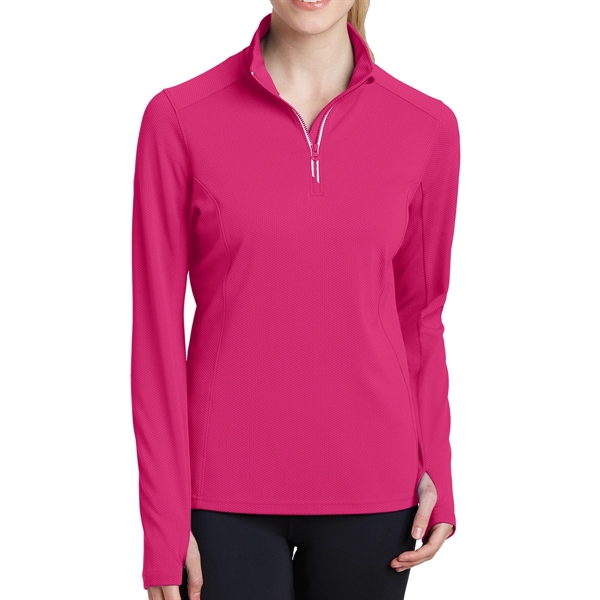 PINK RASPBERRY color option for Polyester Sport Pullover Shirt