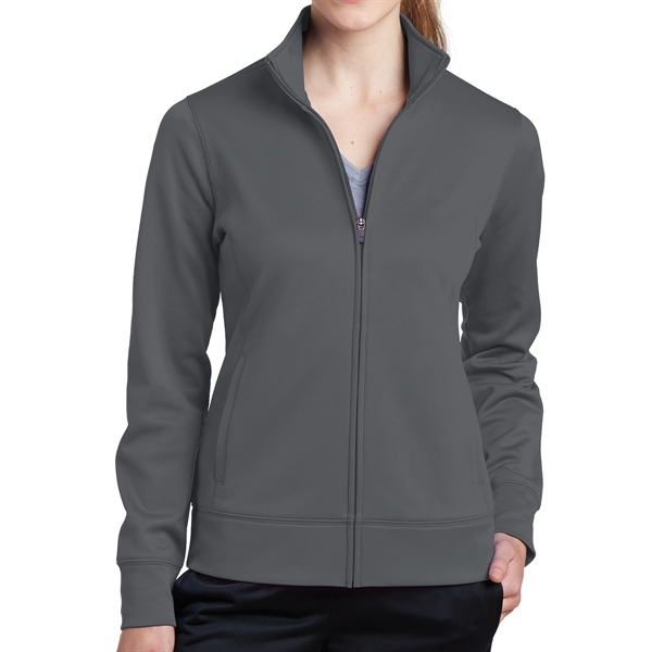 DARK SMOKE GRAY color option for 100% Polyester Full Zip Jacket