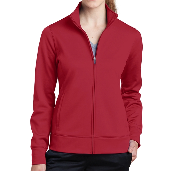 Deep Red color option for 100% Polyester Full Zip Jacket