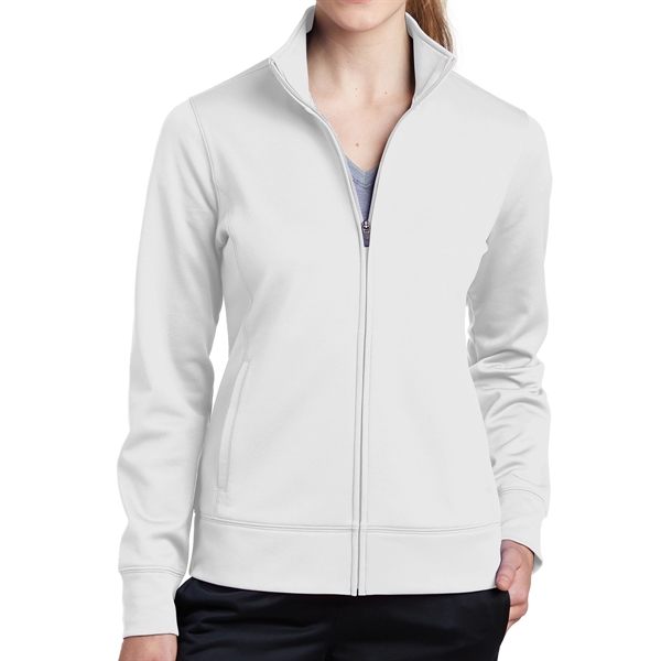 WHITE color option for 100% Polyester Full Zip Jacket