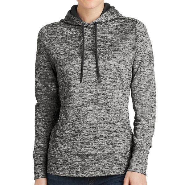 BLACK ELECTRIC color option for Electric Heather Pullover With Hood For Women