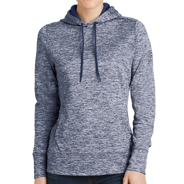 TRUE NAVY ELECTRIC color option for Electric Heather Pullover With Hood For Women