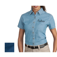 High Values Ladies' Short Sleeve Denim Shirt