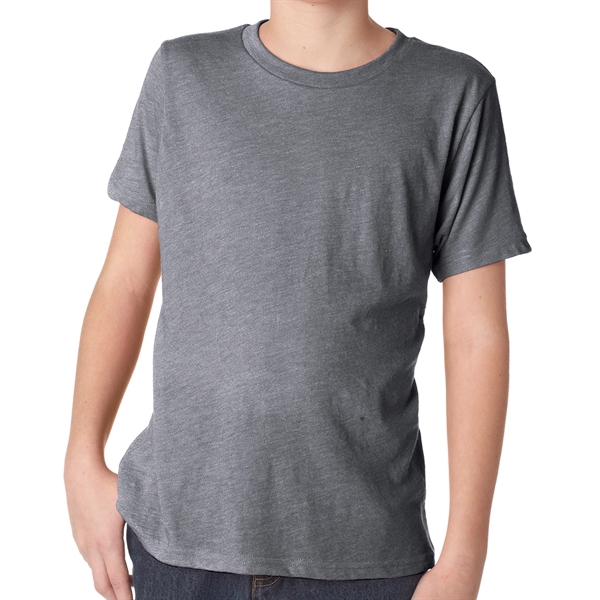 Premium Heather color option for Brilliant Tri Blend 32 Singles Youth Tee