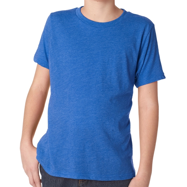 Vintage Royal color option for Brilliant Tri Blend 32 Singles Youth Tee