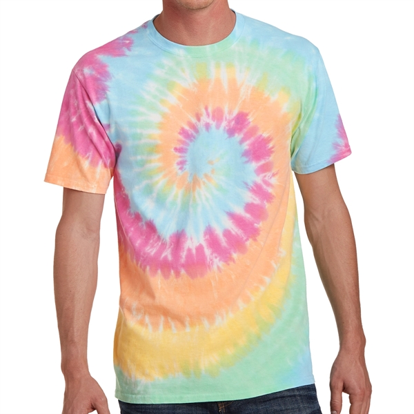 Ocean Rainbow color option for Cool Tie Dye Designed Tee