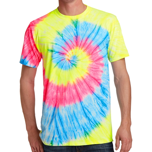 Pastel Rainbow color option for Cool Tie Dye Designed Tee