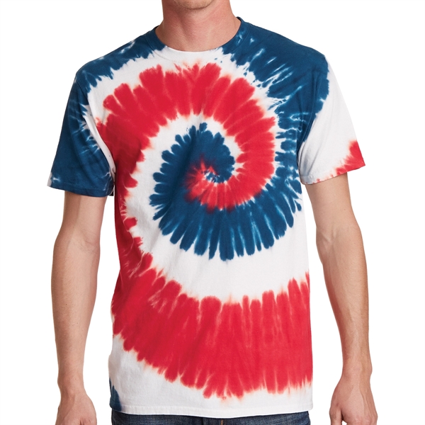 Usa Rainbow color option for Cool Tie Dye Designed Tee