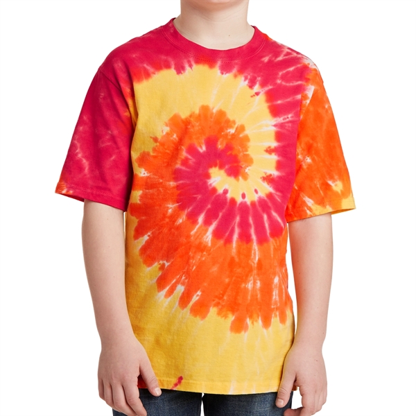 Blaze Rainbow color option for Junior Classic Tie Dye Tee