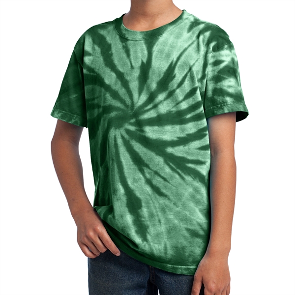 Forest Green color option for Junior Classic Tie Dye Tee