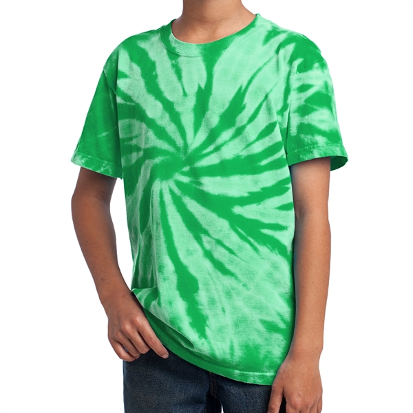 Kelly Green color option for Junior Classic Tie Dye Tee