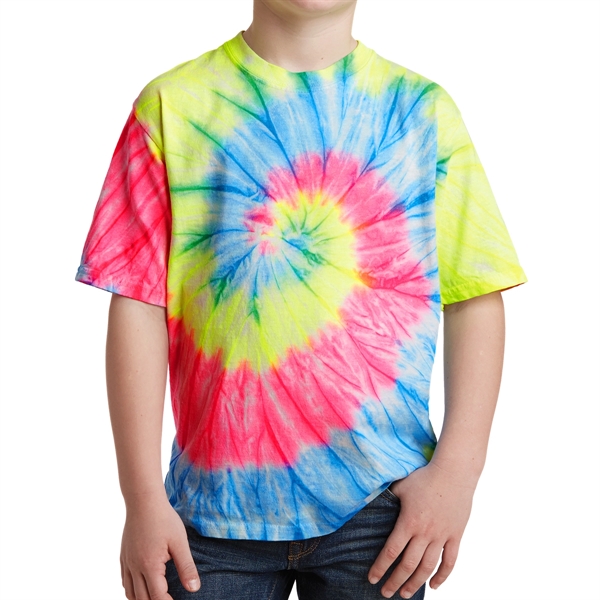 Pastel Rainbow color option for Junior Classic Tie Dye Tee
