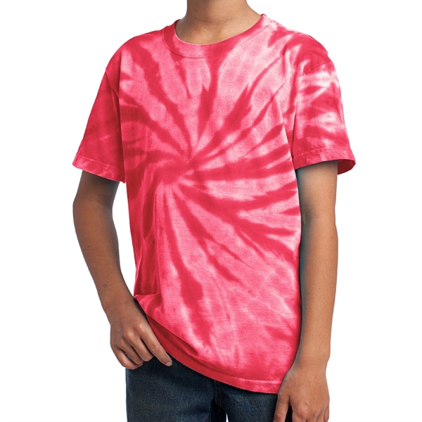 Pink color option for Junior Classic Tie Dye Tee