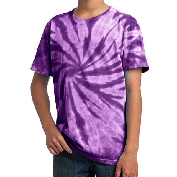 Purple color option for Junior Classic Tie Dye Tee