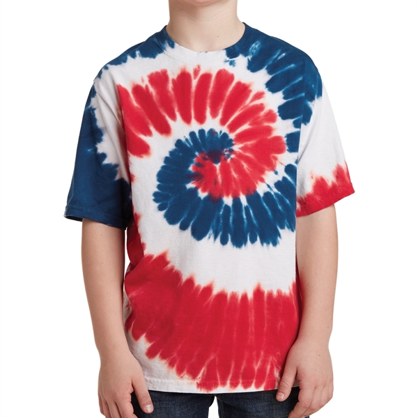 Usa Rainbow color option for Junior Classic Tie Dye Tee