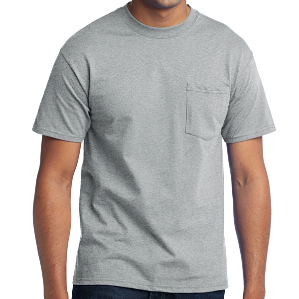 Athletic Heather color option for Inclin Tee With Pocket