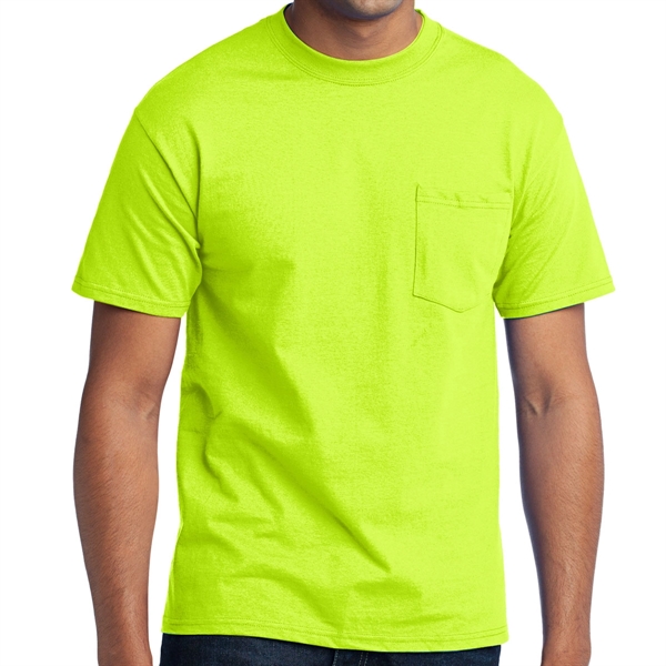Safety Green color option for Inclin Tee With Pocket