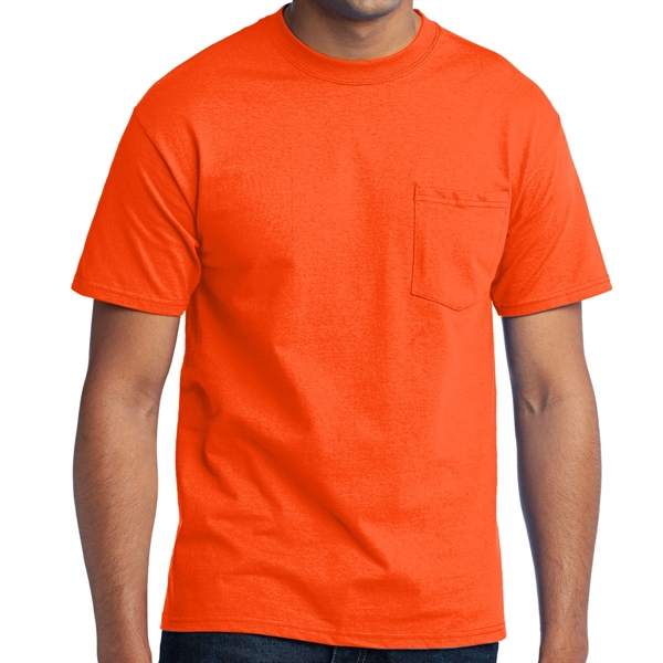 Safety Orange color option for Inclin Tee With Pocket