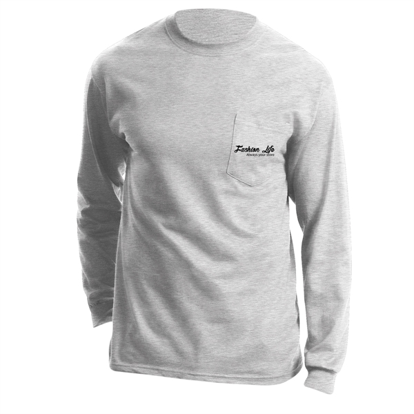 Ash color option for Branded Essential Long Sleeve T Shirt