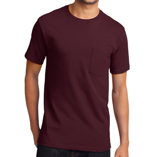 Athletic Maroon color option for Flash Essential Pocket Tee