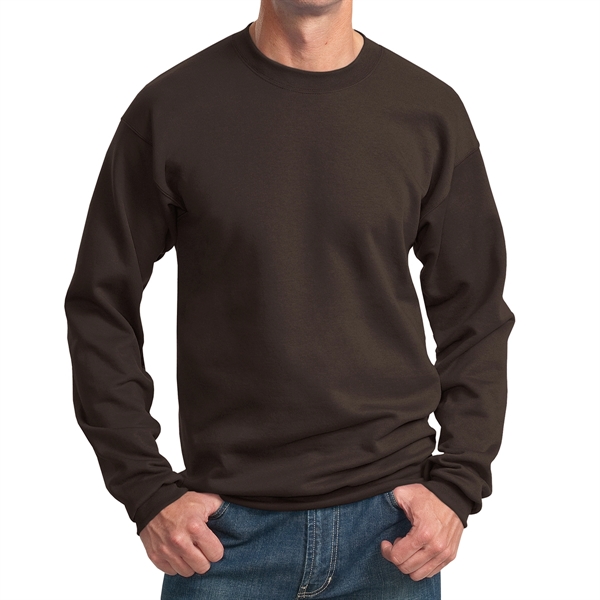 Dark Chocolate Brown color option for Comfy Crewneck Sweatshirt