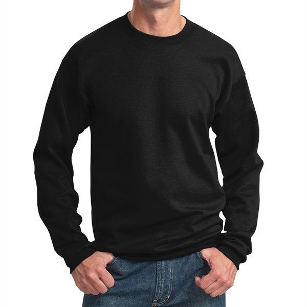Jet Black color option for Comfy Crewneck Sweatshirt