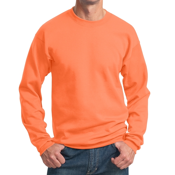 Orange color option for Comfy Crewneck Sweatshirt