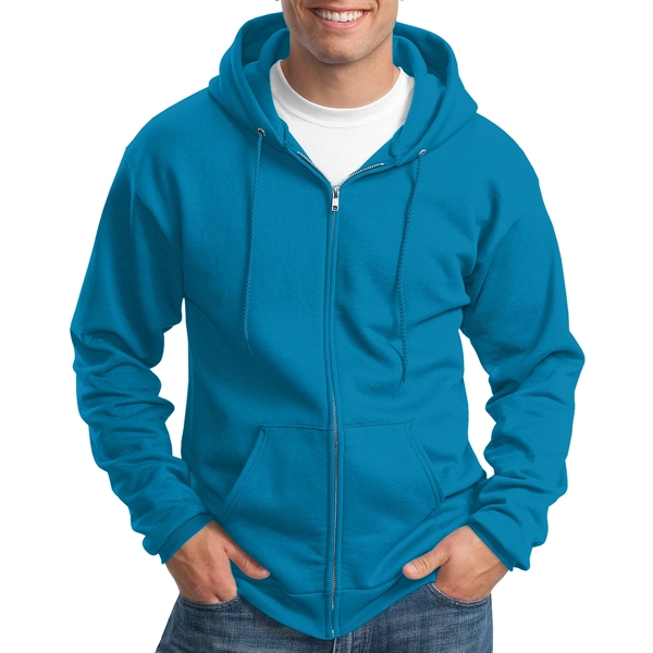 Carolina Blue color option for Perfect Full Zip Hooded Sweatshirt