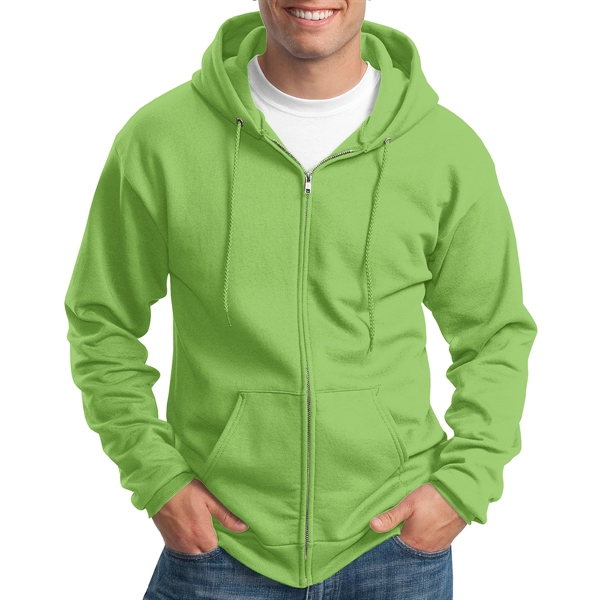 Clover Green color option for Perfect Full Zip Hooded Sweatshirt