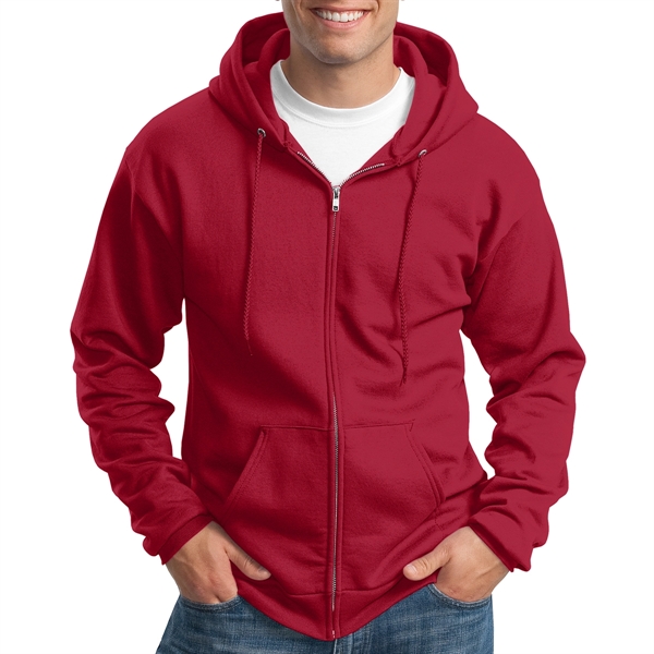 Heather Red color option for Perfect Full Zip Hooded Sweatshirt