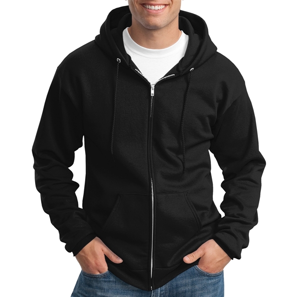 Jet Black color option for Perfect Full Zip Hooded Sweatshirt